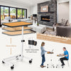 Overbed Table Portable Bedside Table Adjustable Hospital Bed Table Laptop Desk