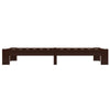 Bed Frame Dark Brown Solid Pine Wood 100x200 G0Z7