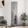 Highboard Grey Sonoma 34.5x34x180 cm Engineered Wood