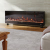 58inch Home Electric Fireplace Wall Mounted/Built-in LED Fire 12 Colour Flame UK