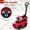 3-in-1 Licensed Benz Toddlers Ride on Push Car Kids Sliding Walker Toy Car