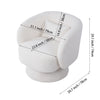 Swivel Cuddle Chair Teddy Velvet Rotating Single Sofa Accent Lounge Tub Armchair