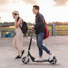 100/200mm WheelsFolding Kick Push Scooter Teens Adult Ride on Adjustable Height
