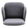 Grey Velvet Dining Chairs Metal Legs Modern Stylish Home Kitchen Lounge Office