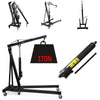 1 Ton 1000KG Trolley Engine Crane Stand Hoist lift Jack Hydraulic Folding Black