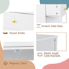 Bathroom White Floor Cabinet Freestanding Storage Cupboard with Drawer