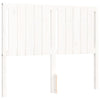 Gecheer Bed Frame with Headboard White 120x200 Solid Wood Bed Frame Q0F4