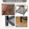 3-Tier Home Accent Table Square End Table Small Night Stands Sofa Side Table