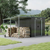 Extra Large Bike Store Garden Shed Metal Steel Open Bicycle Storage Tools Awning