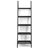 5 Tier Wooden Wall Rack Leaning Ladder Shelf Unit Bookcase Display MDF Storage