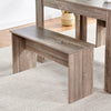 Rectangle Dining Tables for 2-4 Small Space, Wooden Kitchen Table Home/Office
