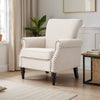 Fireside Armchair Wing Back Upholstered Queen Anne Chair Bedroom Lounge Sofa NEW