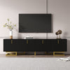Modern TV Stand 160cm 4-Door TV Unit Cabinet Storage Living Room Furniture Black