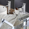 NEW Modern Bathroom Taps Chrome Bath Basin Sink Counter Mixer Faucet Silver UK