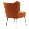 Scallop Back Armchair Cocktail Sofa Accent Seat Living Bedroom Cafe Lounge Sofa