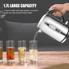 2200W 1.7L Electric Kettle Quiet Fast Boil Stainless Steel Jug Overheat Protect