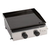 Kitchen Gas Plancha Grill with 2 Burner 4.6kw Portable Tabletop Gas BBQ Griddle