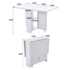 Foldingt Mobile Drop Leaf Table Kitchen Table Extendable Dining Table On Wheels