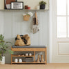 Padded Hallway Shoe Storage Rack Bench Seat with Storage Space