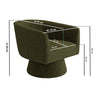 Green Boucle Swivel Accent Chair - Cairo BUN/CRR002/95867
