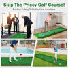 10 x 3.3 FT Golf Putting Mat Green Indoor Outdoor Golf Practice Mat w/3 Holes