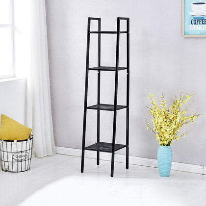 4 Tier Metal 148cm Tall Shelf Bookcase Mesh Storage Rack Plant Display Stand