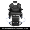 Luxus Heavy Duty Barber Chair Hair Beauty Salon Spa Equipment Recline 360 Swivel