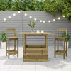 Garden Table Outdoor Patio Dining Impregnated Wood Pine