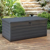 4Ft Large Outdoor Storage Box Garden Patio Steel Chest w/ Lid Lockable Container