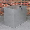 Galvanised Feed Bins Large Storage 64L 3 Compartments Metal Waterproof Outdoor