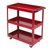Heavy Duty Metal 3 Tray Tool Storage Cart Workshop Garage Mobile Tool Trolley UK