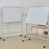 Magnetic Revolving Mobile Whiteboard Aluminium Frame& Dry Wipe Notice Memo Board