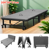 Folding Single Bed Fold Up Portable Guest Sleeper Rollaway Steel Framed Portable