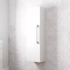 1200mm Tall Bathroom Wall Hung Storage Cabinet Cupboard Modern Soft Close White