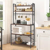 Multifunctional Kitchen Shelves Bookshelf Plant Stand Workstation Free Standing