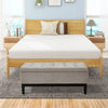 110cm Ottoman Storage Box Linen Fabric Blanket Toy Box Pouffe Bench Footstool