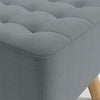 Linen Fabric Footstool Foot Rest Stool Pouffe Ottoman Seat Living Room Furniture