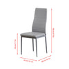 3/5Pcs Small Space Dining Set Square Glass Dining Table+ 2/4 Dining Chairs Home