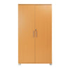 Storage Cabinet Shoe Cupboard Beech Wood Garage Tool Chest 2 Door Locking 140cm