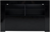 Sideboard LED Cabinet Storage Display Unit Modern Black High Gloss RGB Lights