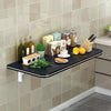 Drop-leaf Wall Table Fold Down Study Writing Desk Kitchen Floating Storage Shelf