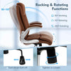 Adjustable Computer Desk Chair PU leather Executive Office Chair-Brown