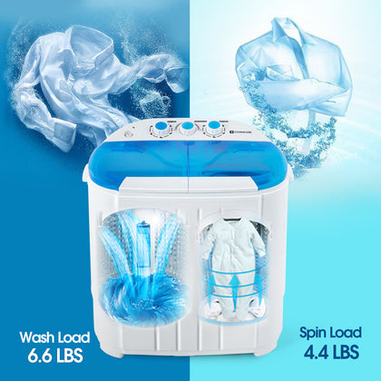 5kg Mini Portable Washing Machine Compact Laundry Washer Spin Dryer Baby Dorms
