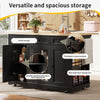 Kitchen Island on Wheels Rolling Kitchen Storage Trolley with Extendable Worktop