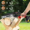21V Battery Electric Cordless 6+8 inch Brushless Chainsaw Mini Saw For Makita