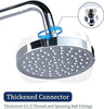 6" Round Shower Head Chrome plastic shower Rainfall Overhead Bathroom Large UK