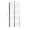 Sliding Barn Door Clear / Frosted Glass Hardware Kit 6-7FT / Door with Track Kit