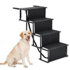 Outdoor Car Boot Pet Dog Stairs 4 Steps Ladder Oxford &Steel Doggy Climbing Ramp