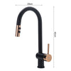 Kitchen Sink Mixer Taps Pull Down Sprayer Mono Single Level 360° Swivel Faucet
