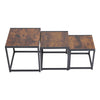 Nesting Table Square Set of 3 Nested Coffee Table End/Side Table Living Bedroom